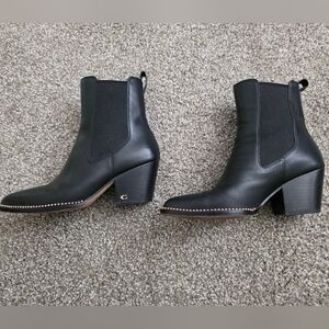 Coach Pierce Booties Size 7 in Black